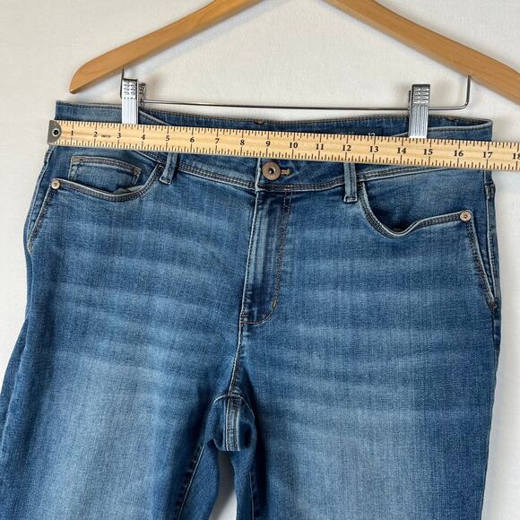 J Jill Jeans Womens 12 Straight Stretch Leg Authentic Fit Slim Leg Blue Ankle - Picture 4 of 9